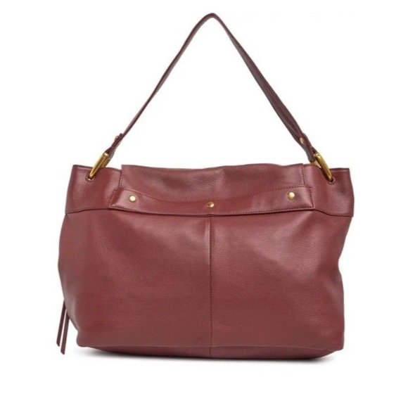 NWT Hobo Ventura Leather Shoulder Bag - Port - Picture 3 of 6